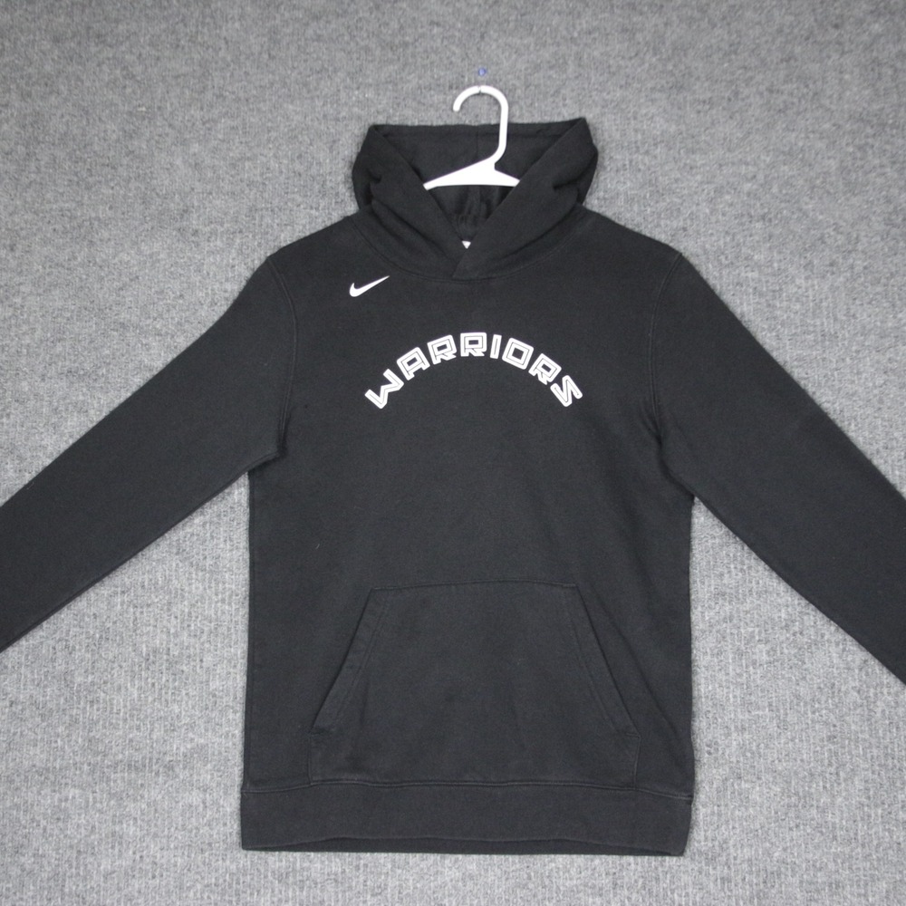 Nike Golden State Warriors Pullover Hoodie Black Youth Large NBA